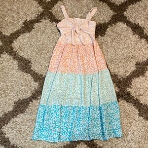 in girl tiered dress